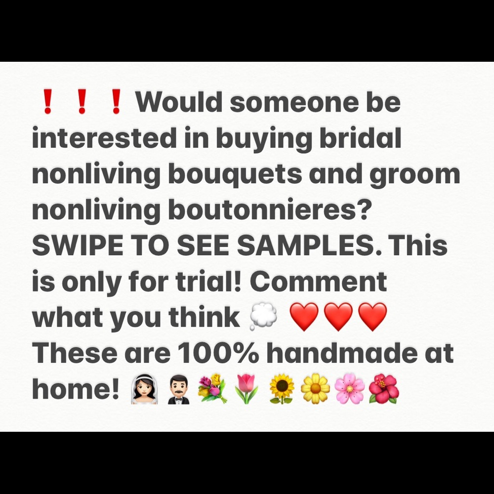 ❗️❗️NOT FOR SALE❗️❗️Bouquets/boutonnières